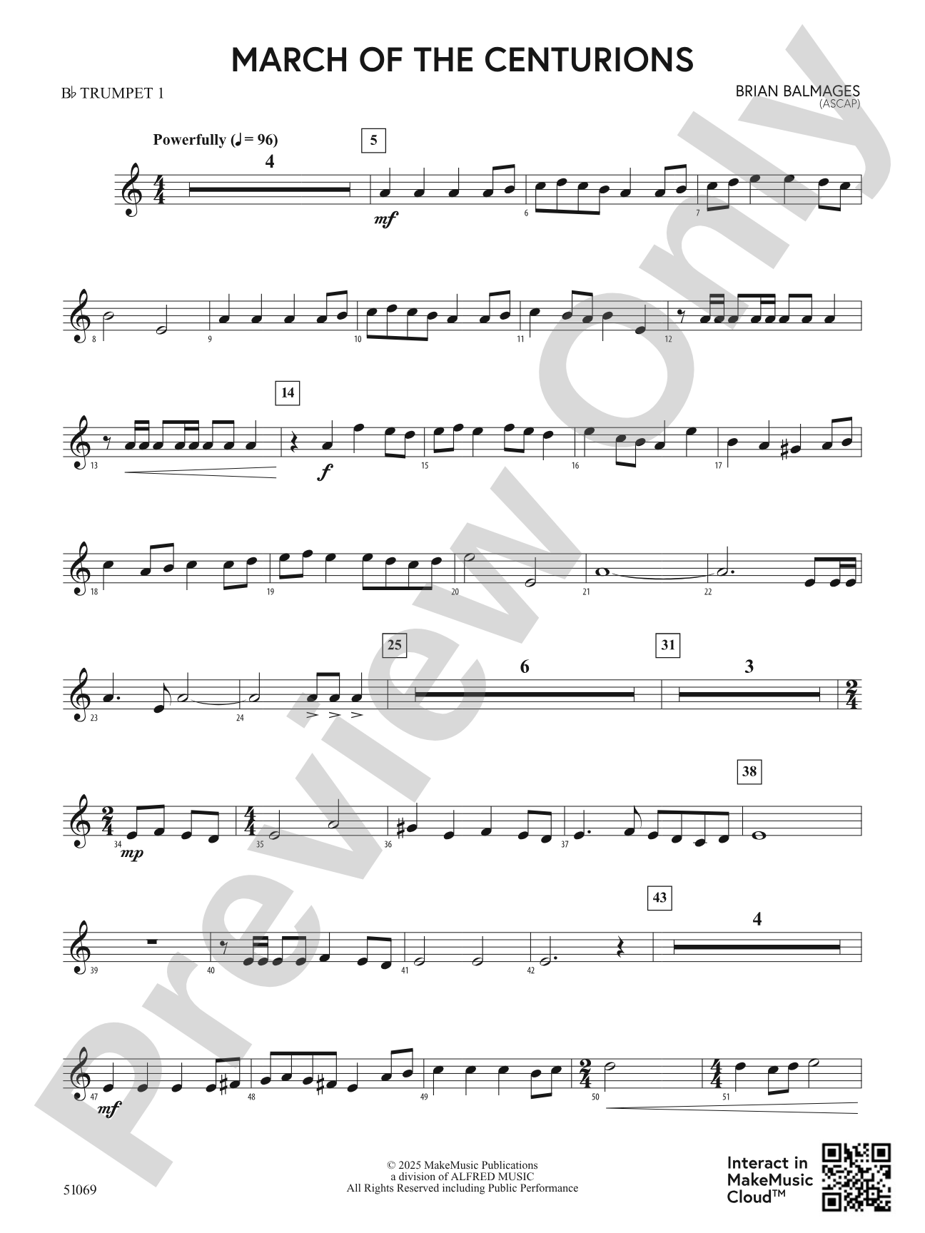 March of the Centurions: 1st B-flat Trumpet
