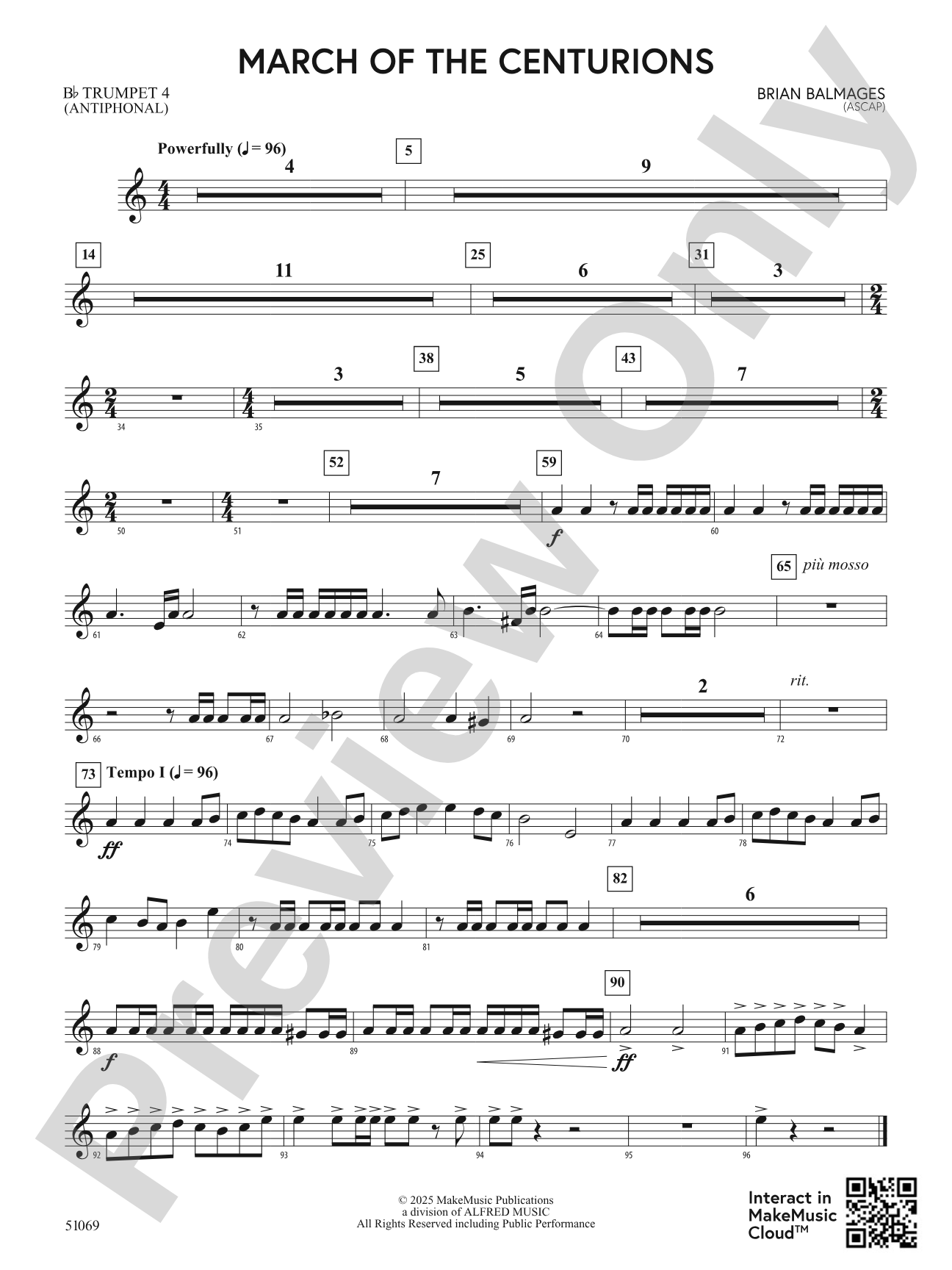 March of the Centurions: 4th B-flat Trumpet