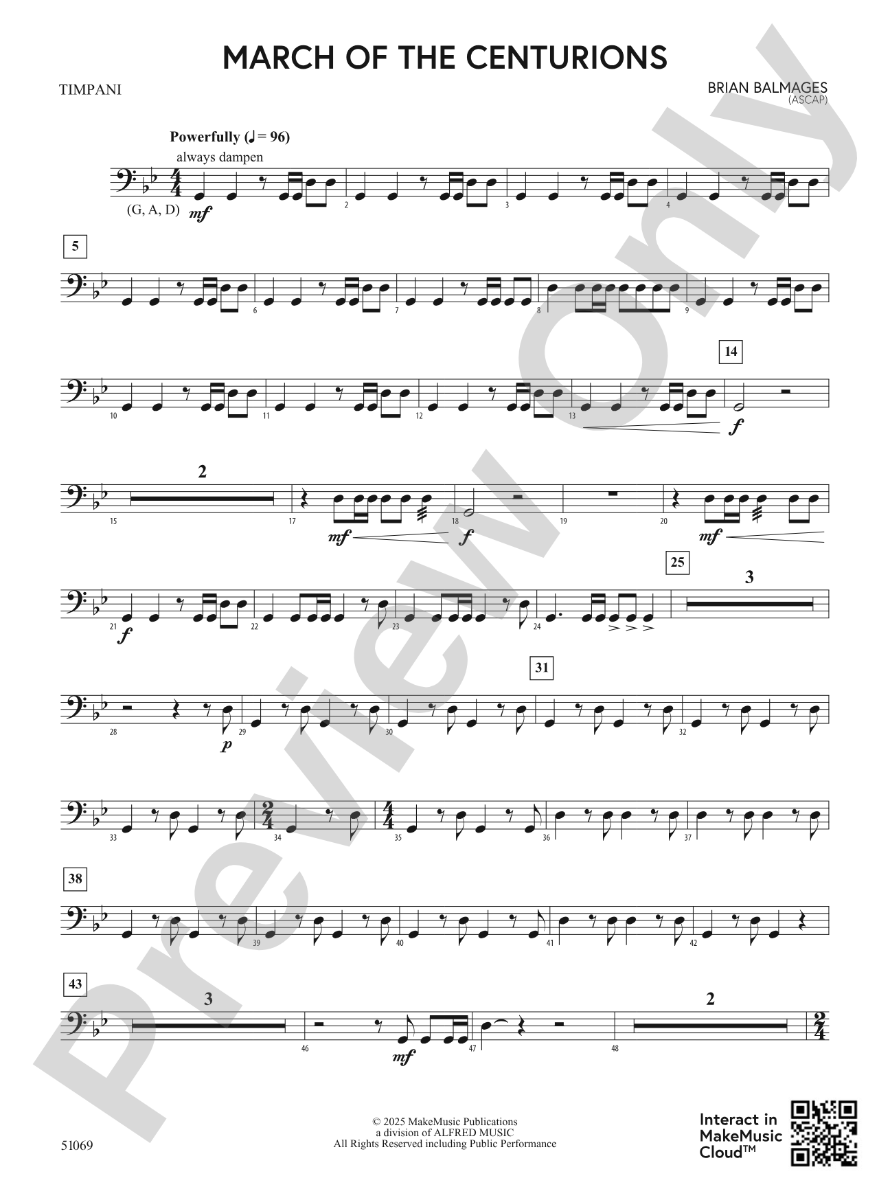 March of the Centurions: Timpani