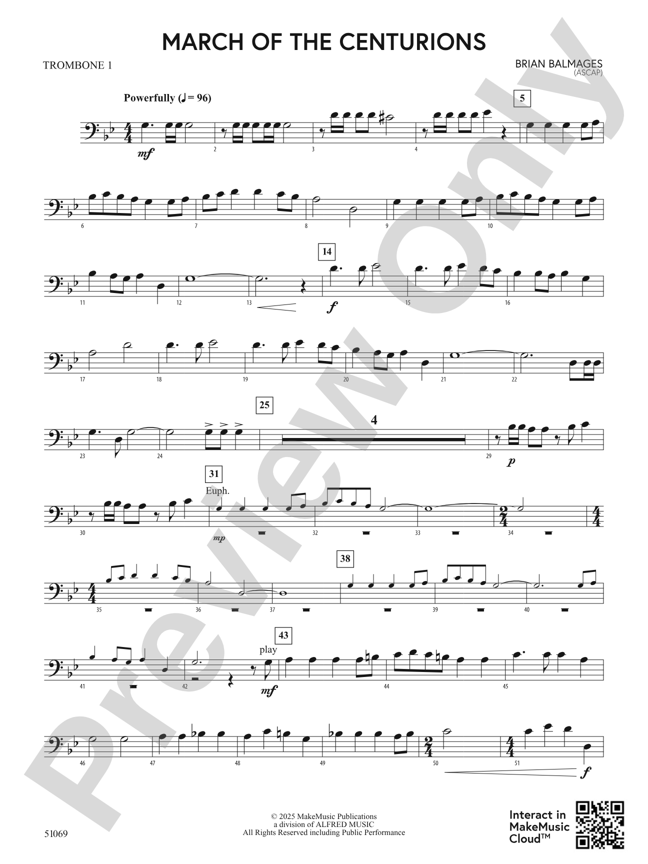 March of the Centurions: 1st Trombone