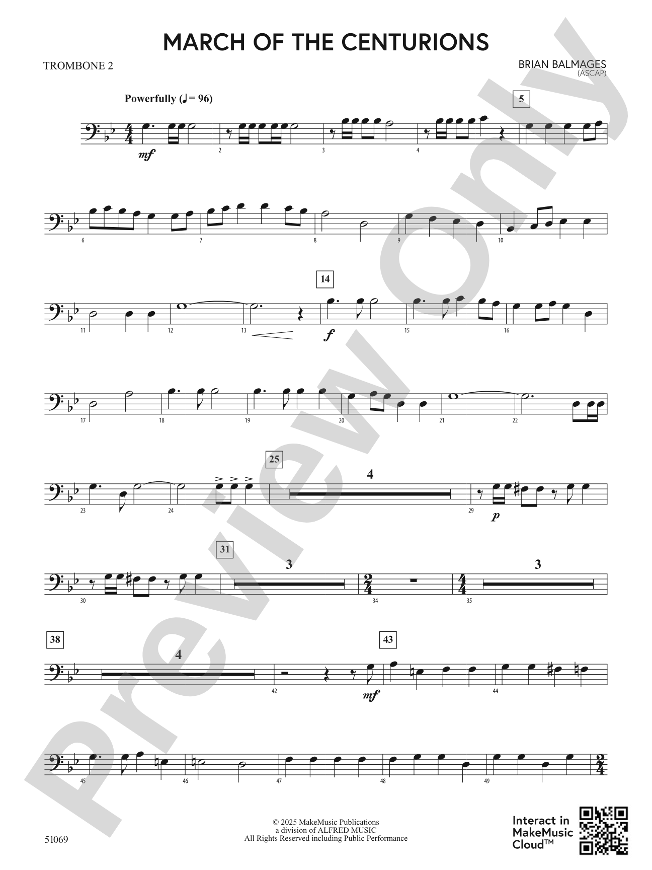 March of the Centurions: 2nd Trombone