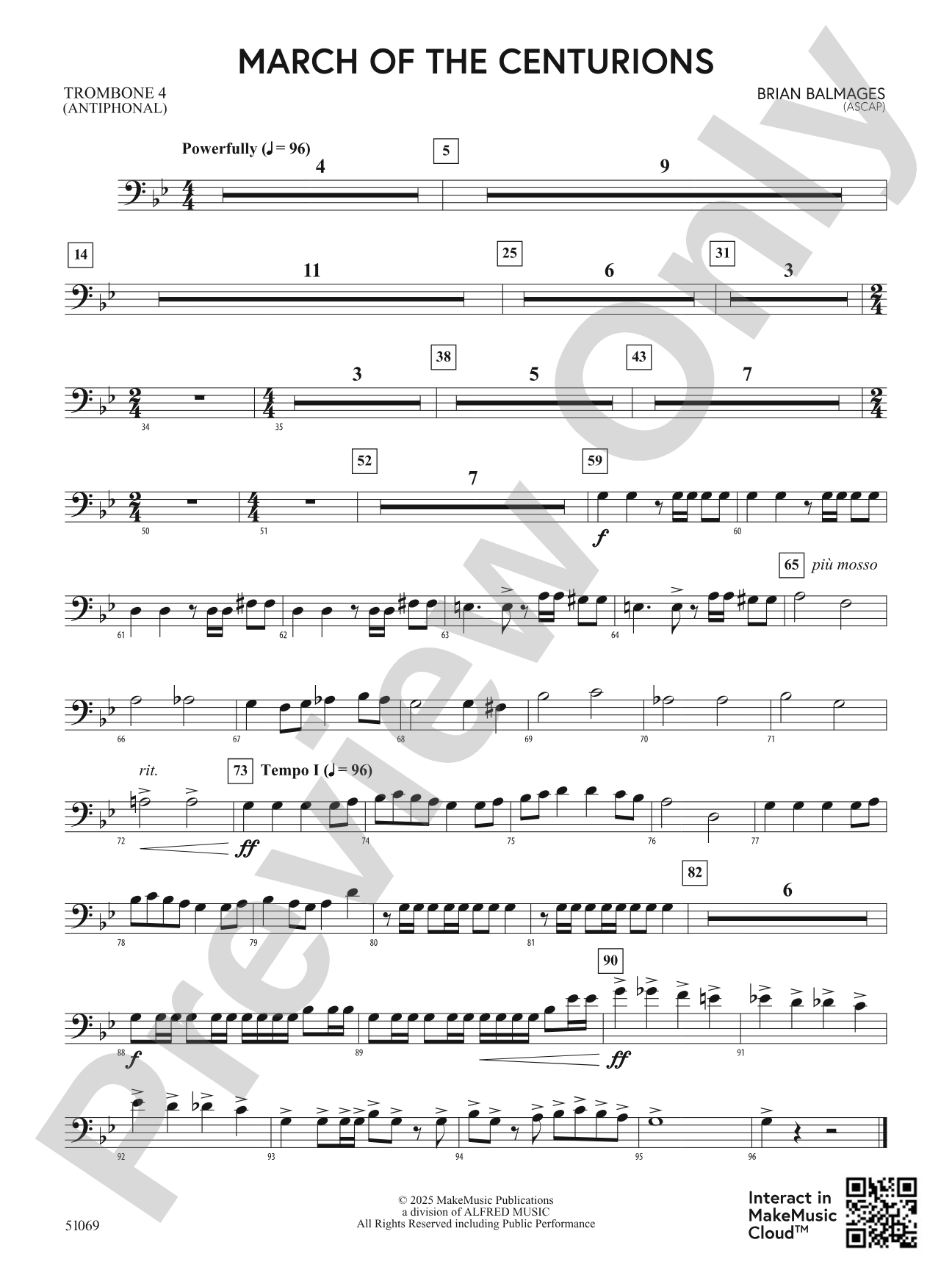 March of the Centurions: 4th Trombone