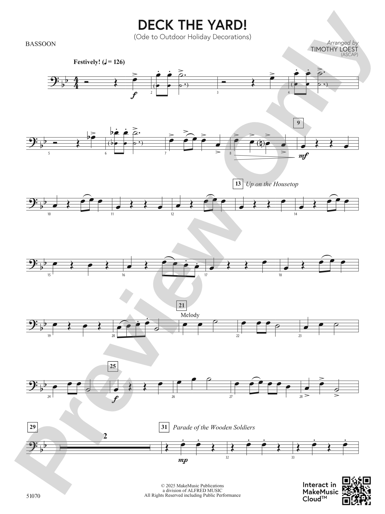 Deck the Yard!: Bassoon