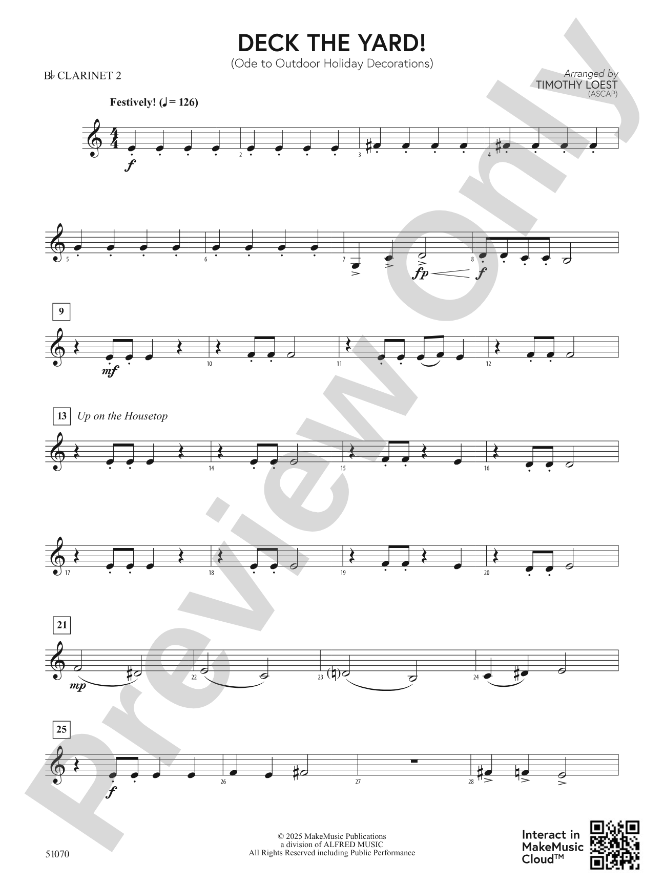 Deck the Yard!: 2nd B-flat Clarinet