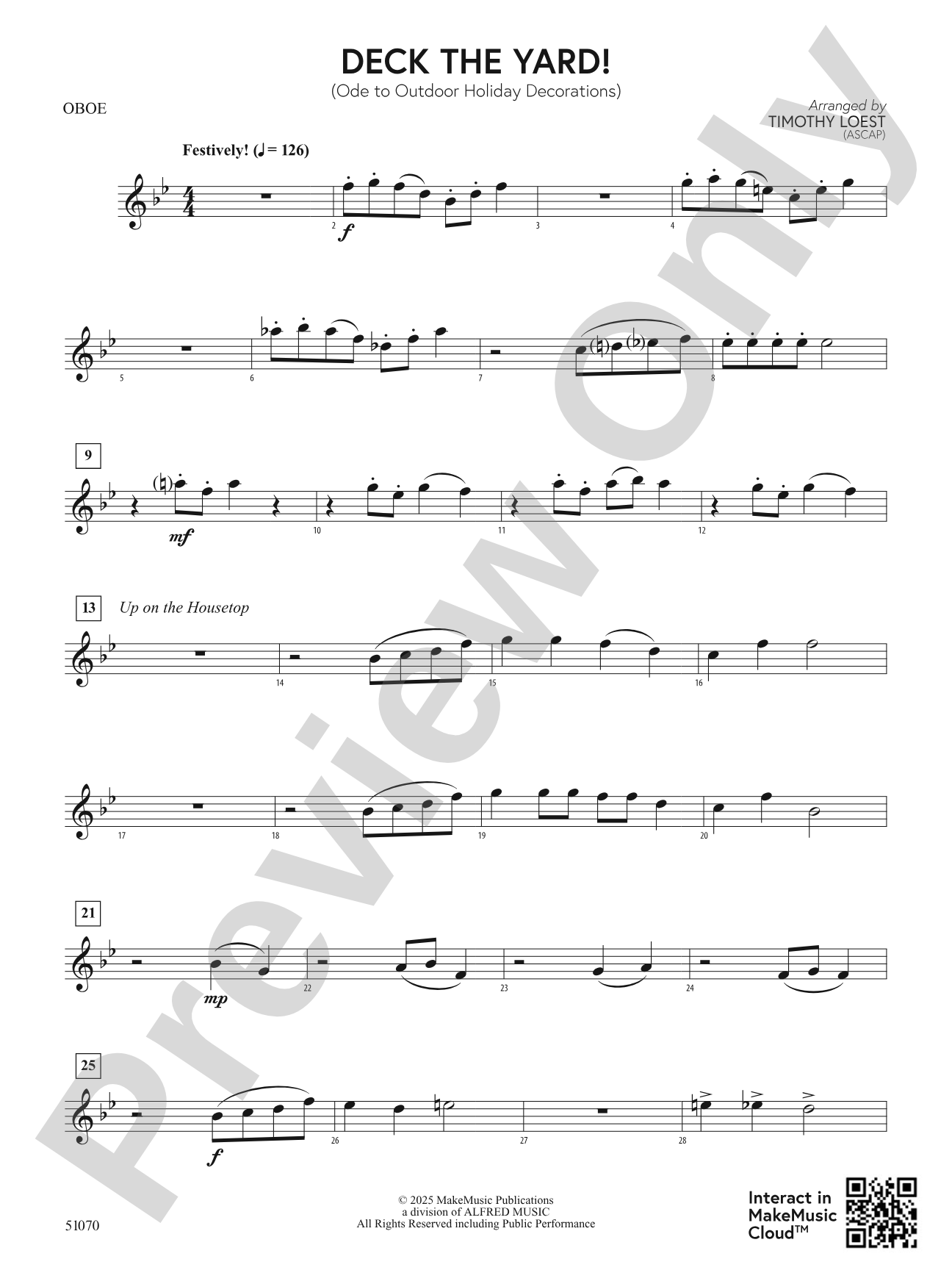 Deck the Yard!: Oboe