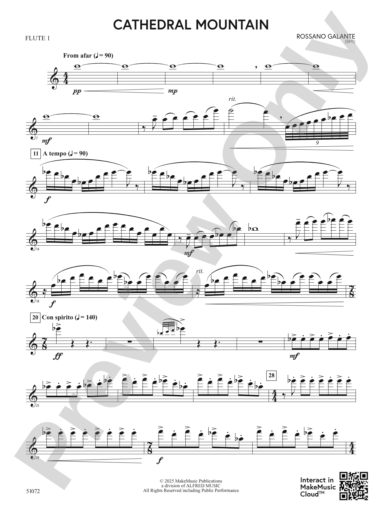 Cathedral Mountain: Flute