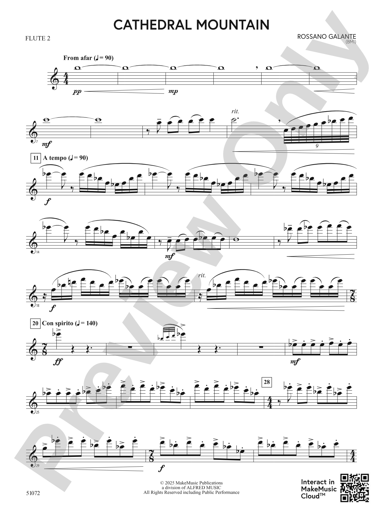 Cathedral Mountain: 2nd Flute