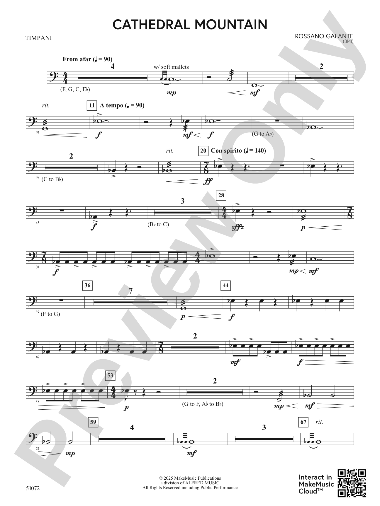 Cathedral Mountain: Timpani