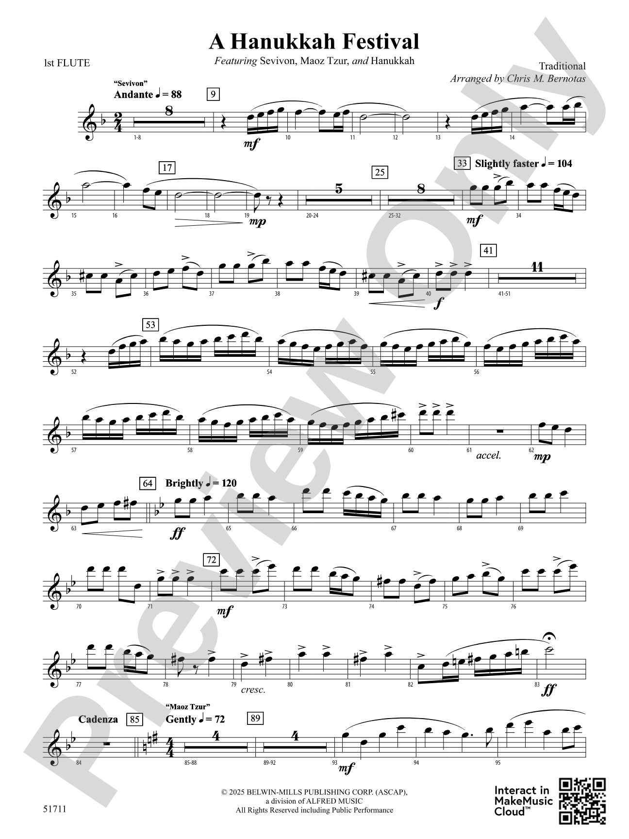 A Hanukkah Festival: Flute