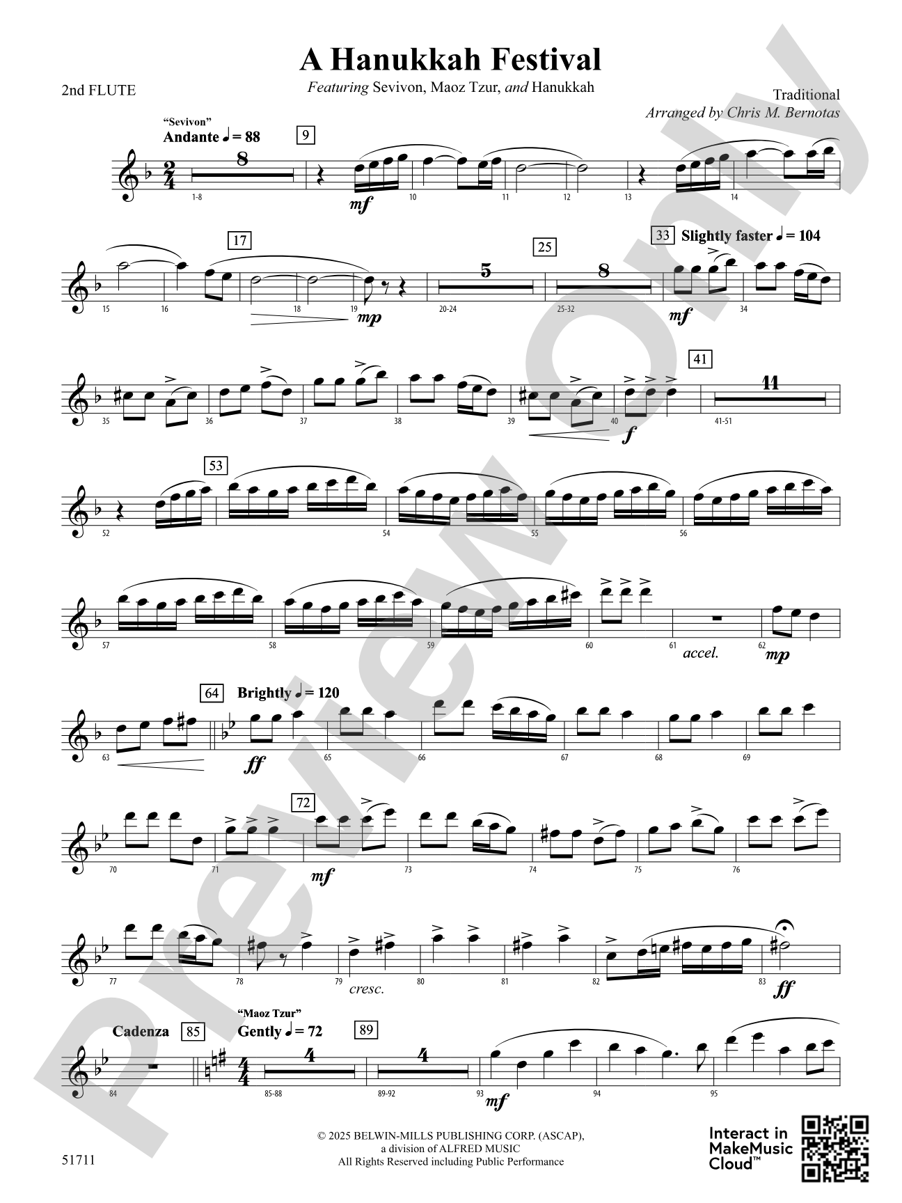 A Hanukkah Festival: 2nd Flute