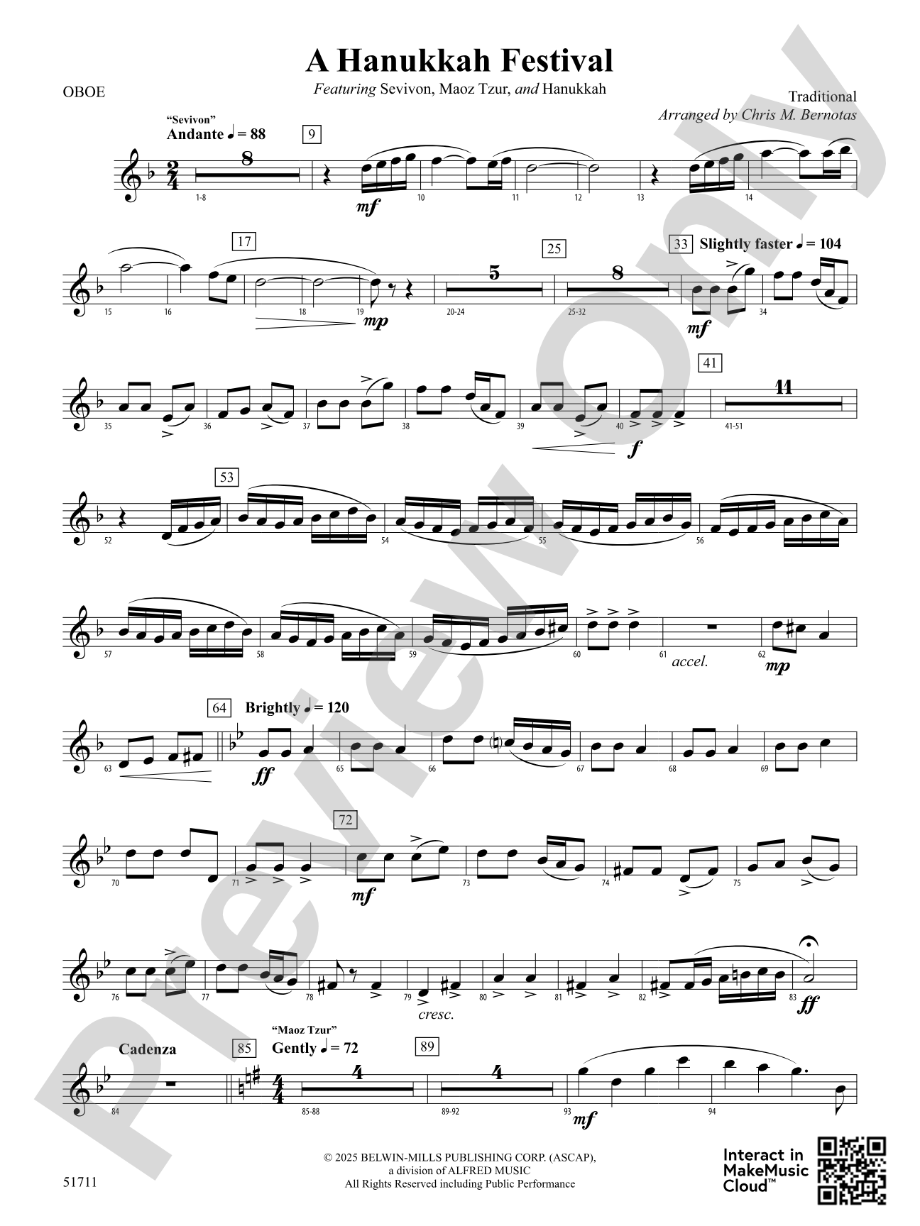 A Hanukkah Festival: Oboe