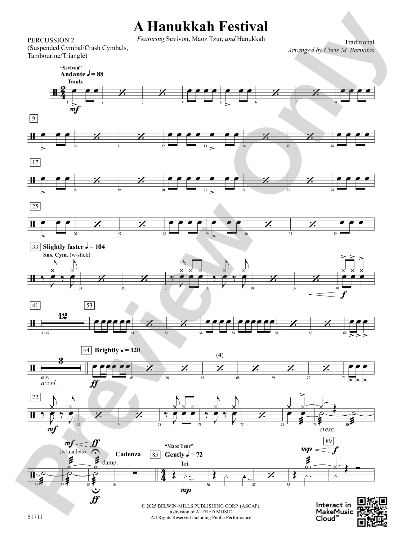 A Hanukkah Festival: 2nd Percussion