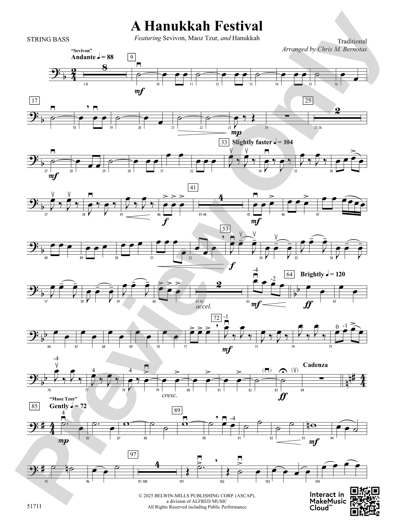 A Hanukkah Festival: String Bass
