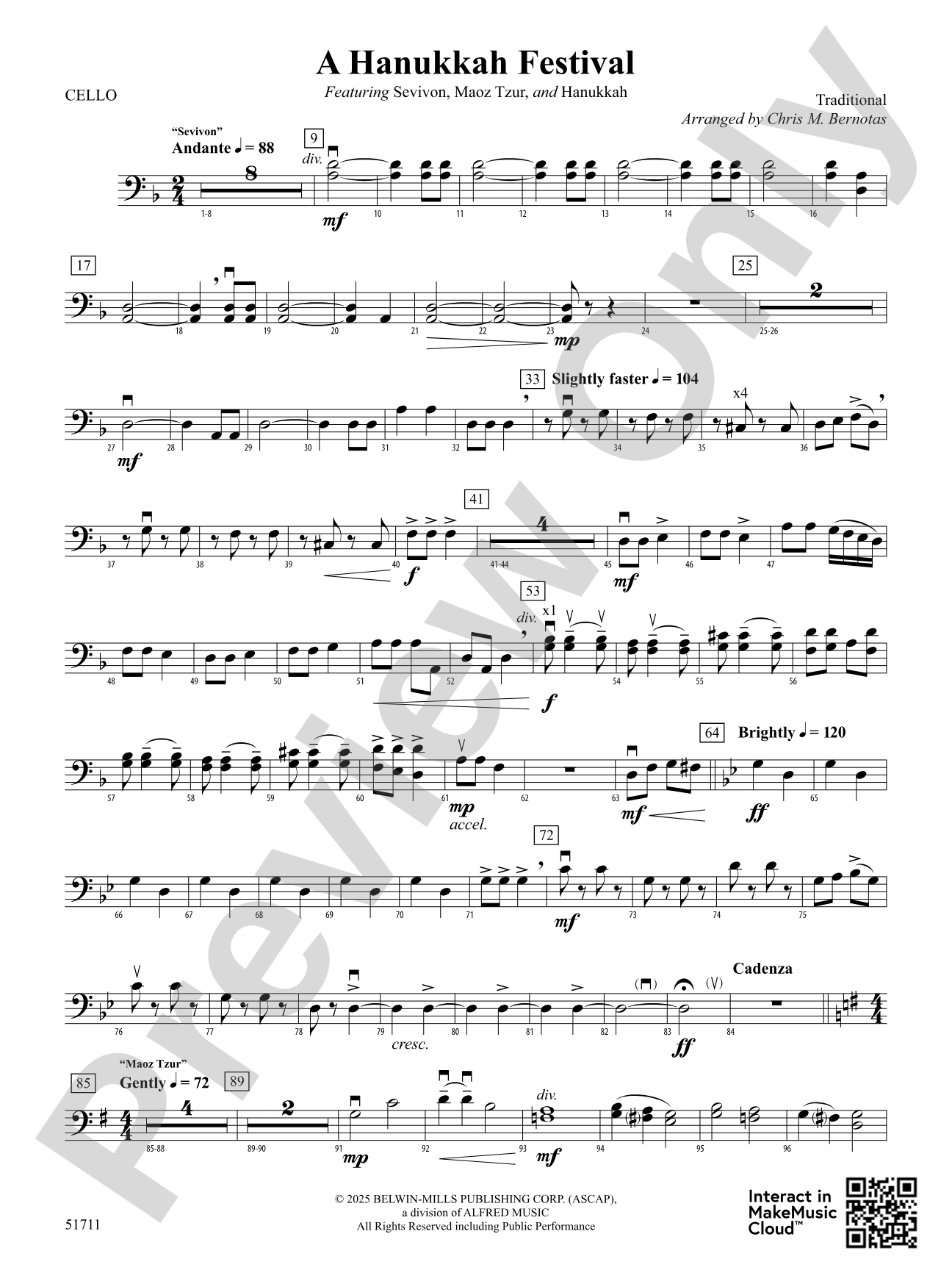 A Hanukkah Festival: Cello