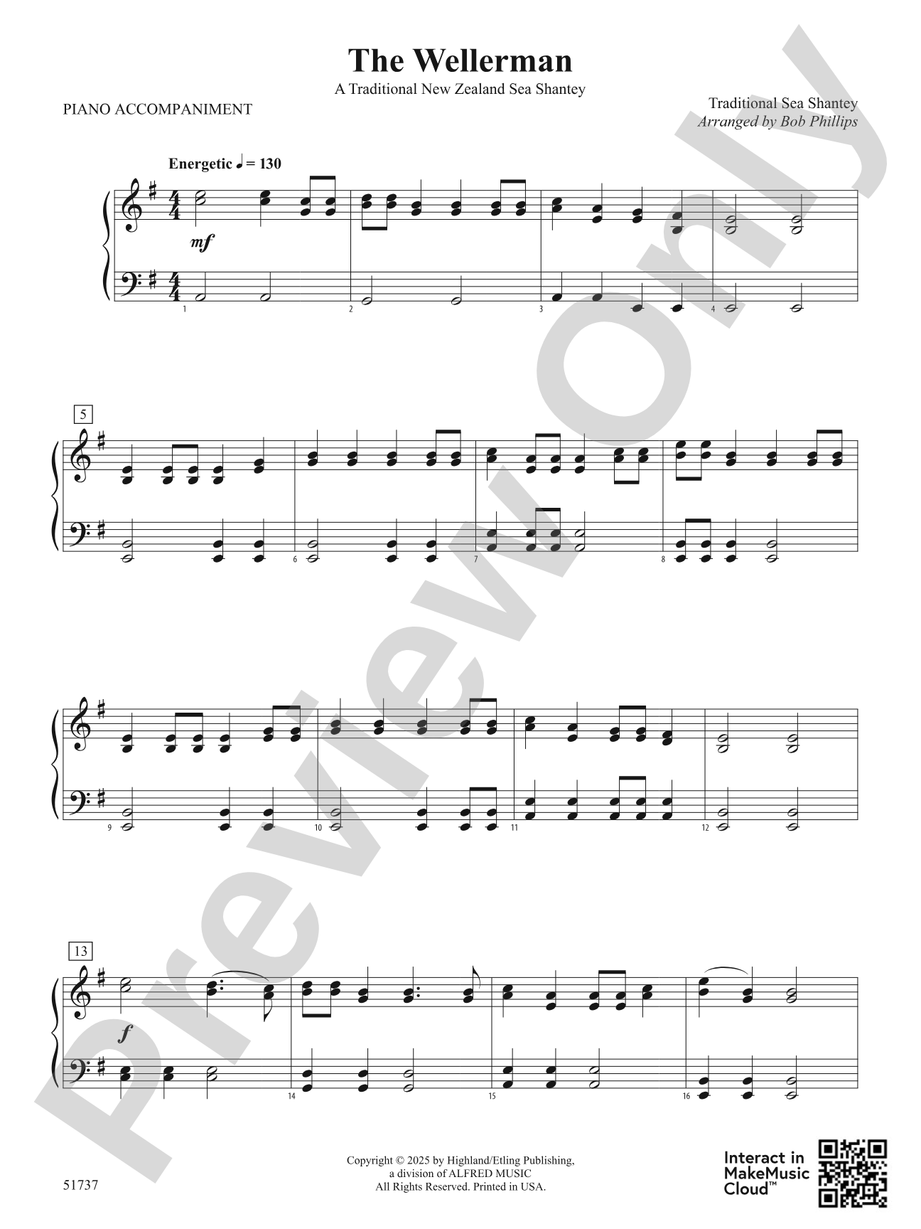 The Wellerman: Piano Accompaniment