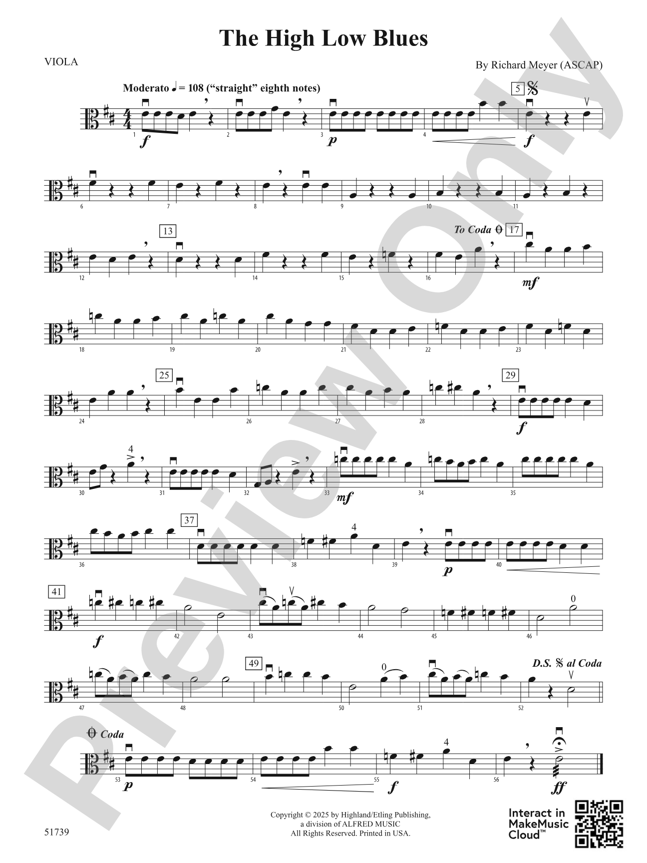 The High Low Blues: Viola