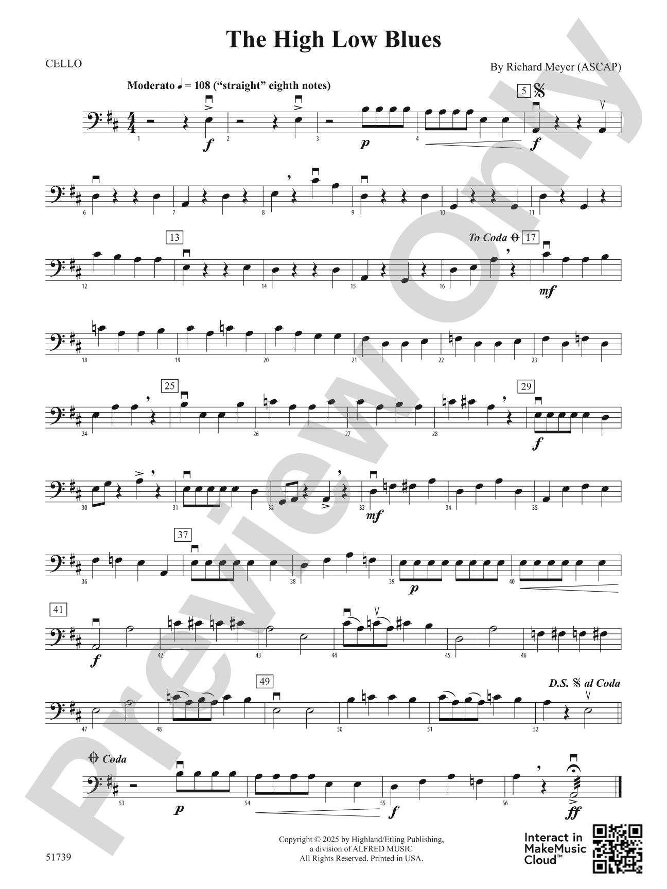 The High Low Blues: Cello