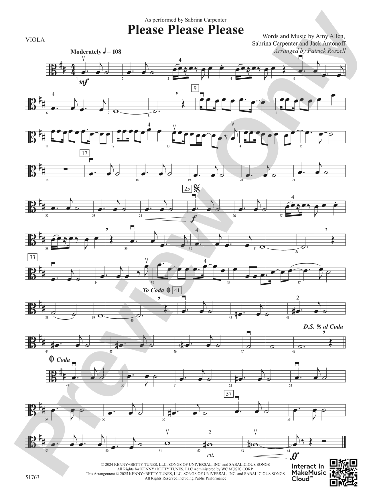 Please Please Please: Viola