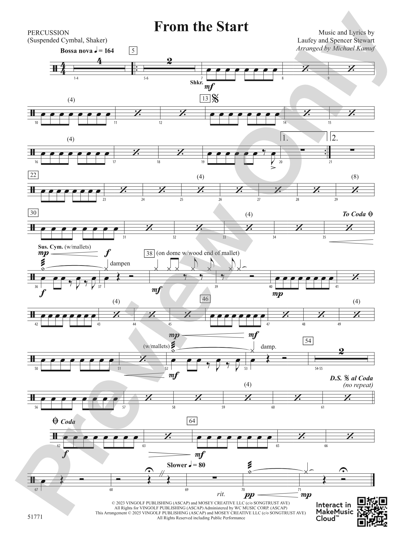 From the Start: 1st Percussion