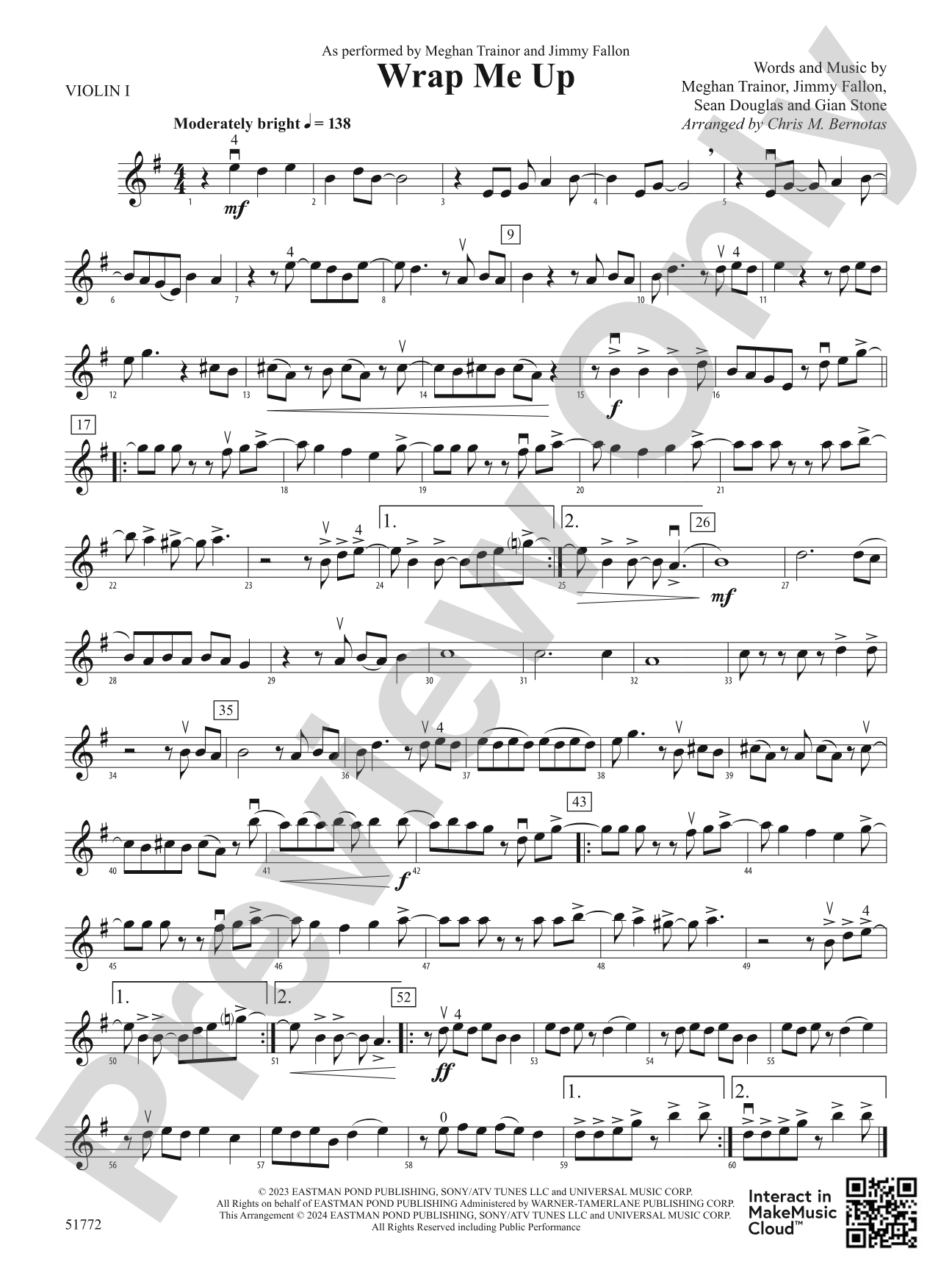 Wrap Me Up: 1st Violin