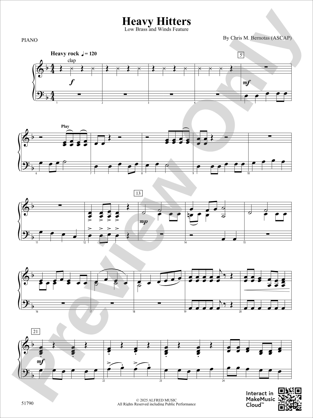 Heavy Hitters: Piano Accompaniment