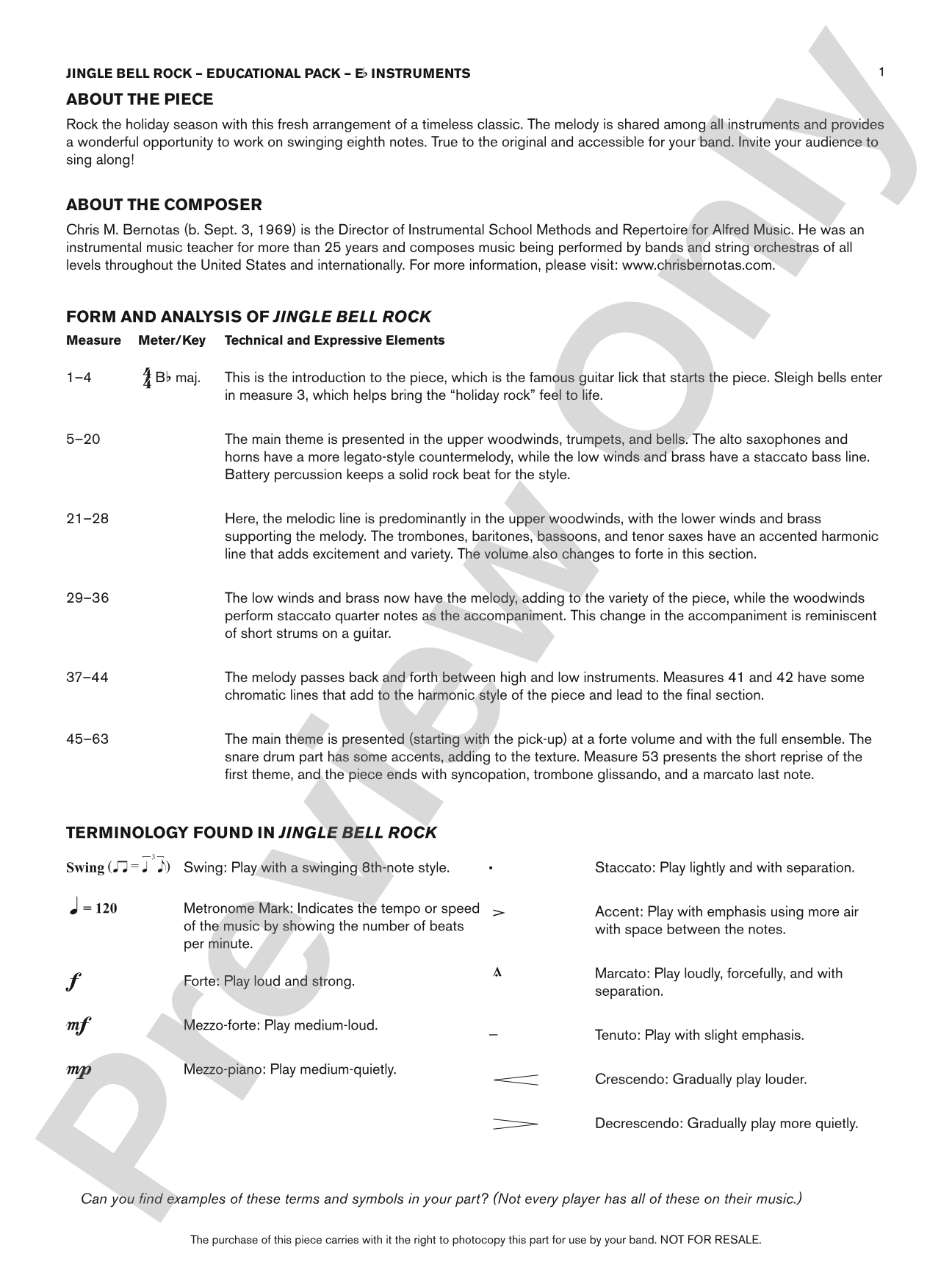 Jingle Bell Rock: Eb Educational Pack