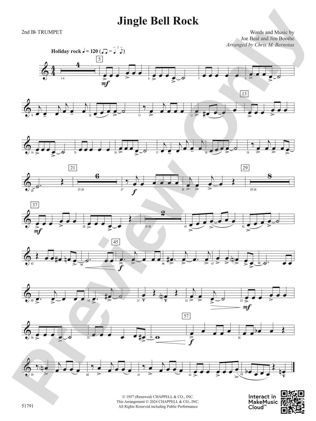 Jingle Bell Rock: 2nd B-flat Trumpet