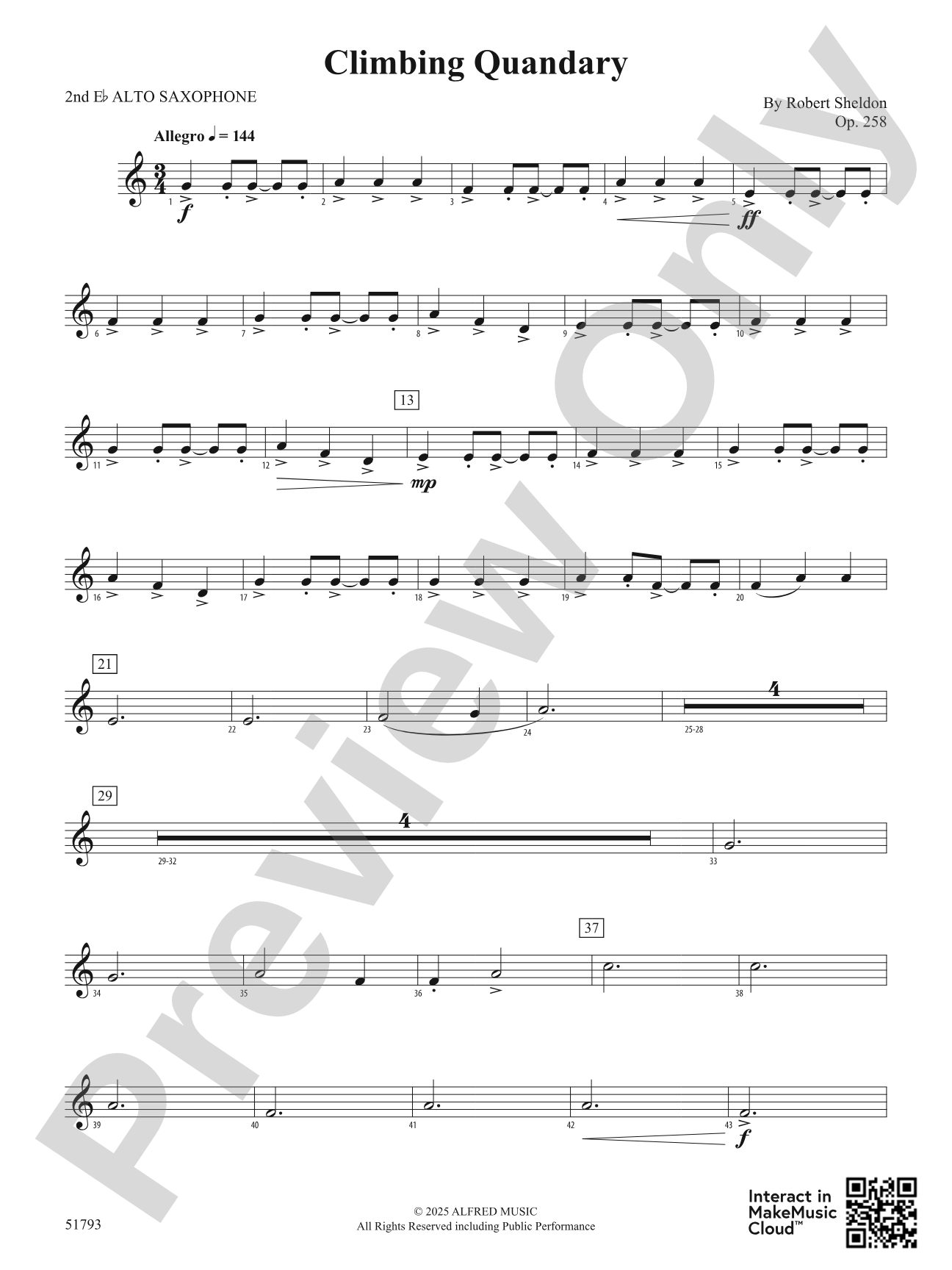 Climbing Quandary: 2nd E-flat Alto Saxophone