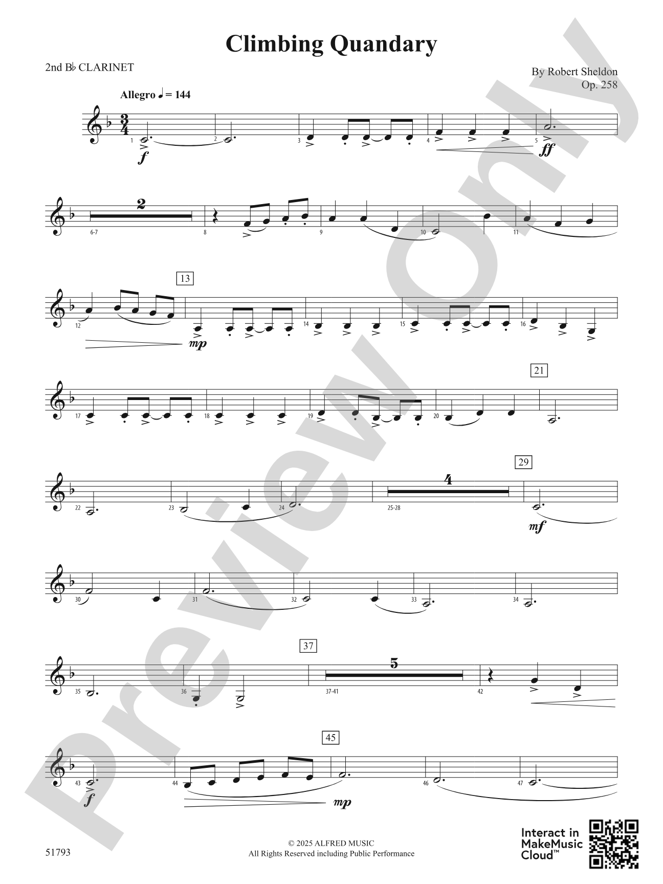 Climbing Quandary: 2nd B-flat Clarinet