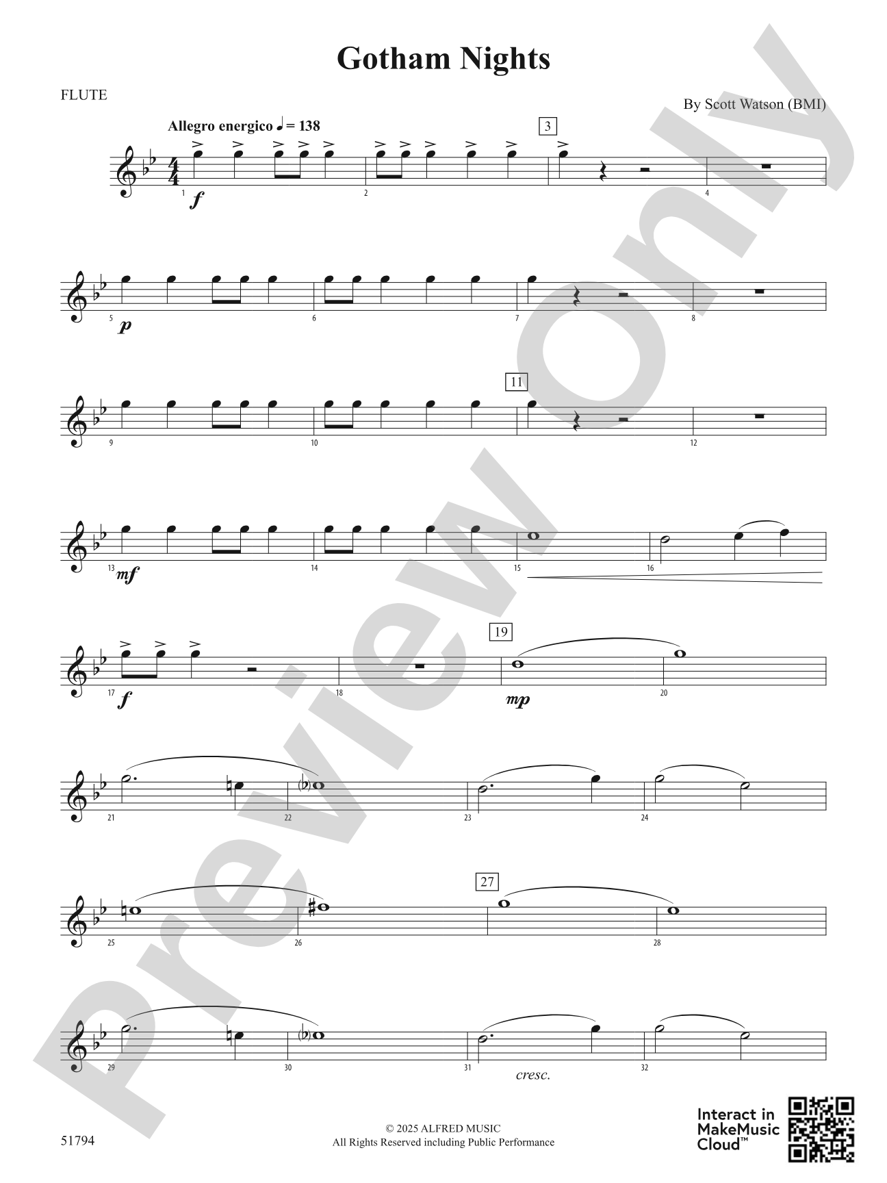 Gotham Nights: Flute