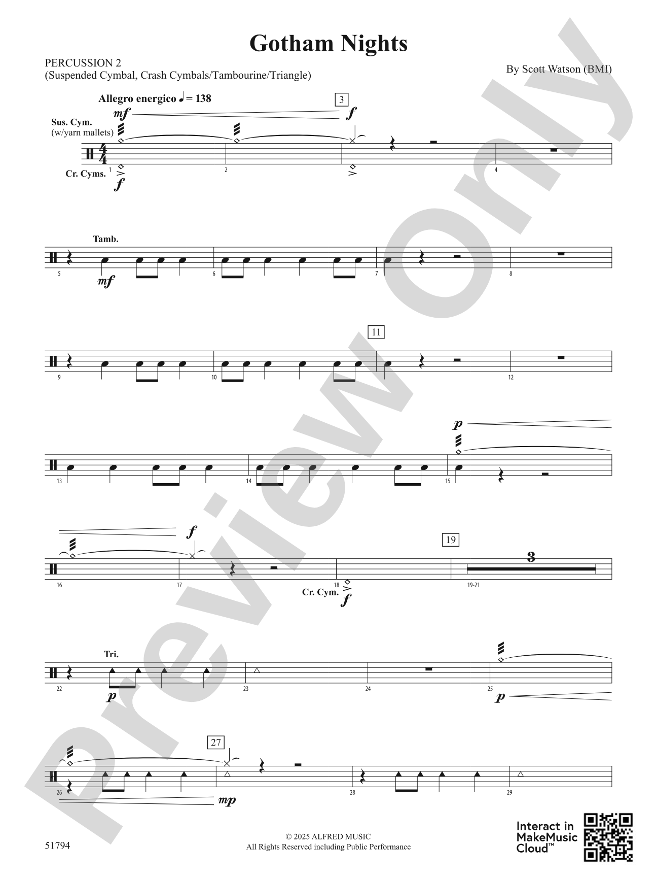 Gotham Nights: 2nd Percussion