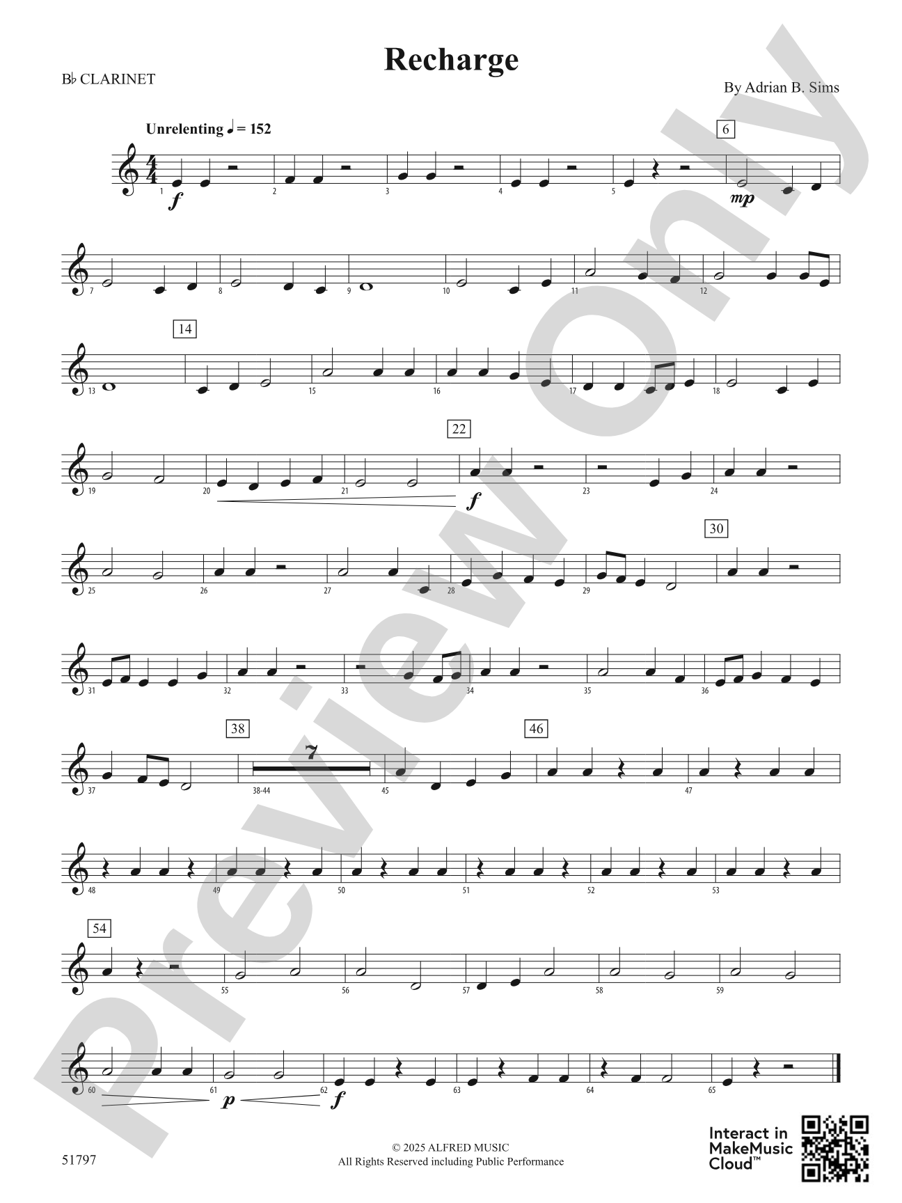 Recharge: 1st B-flat Clarinet