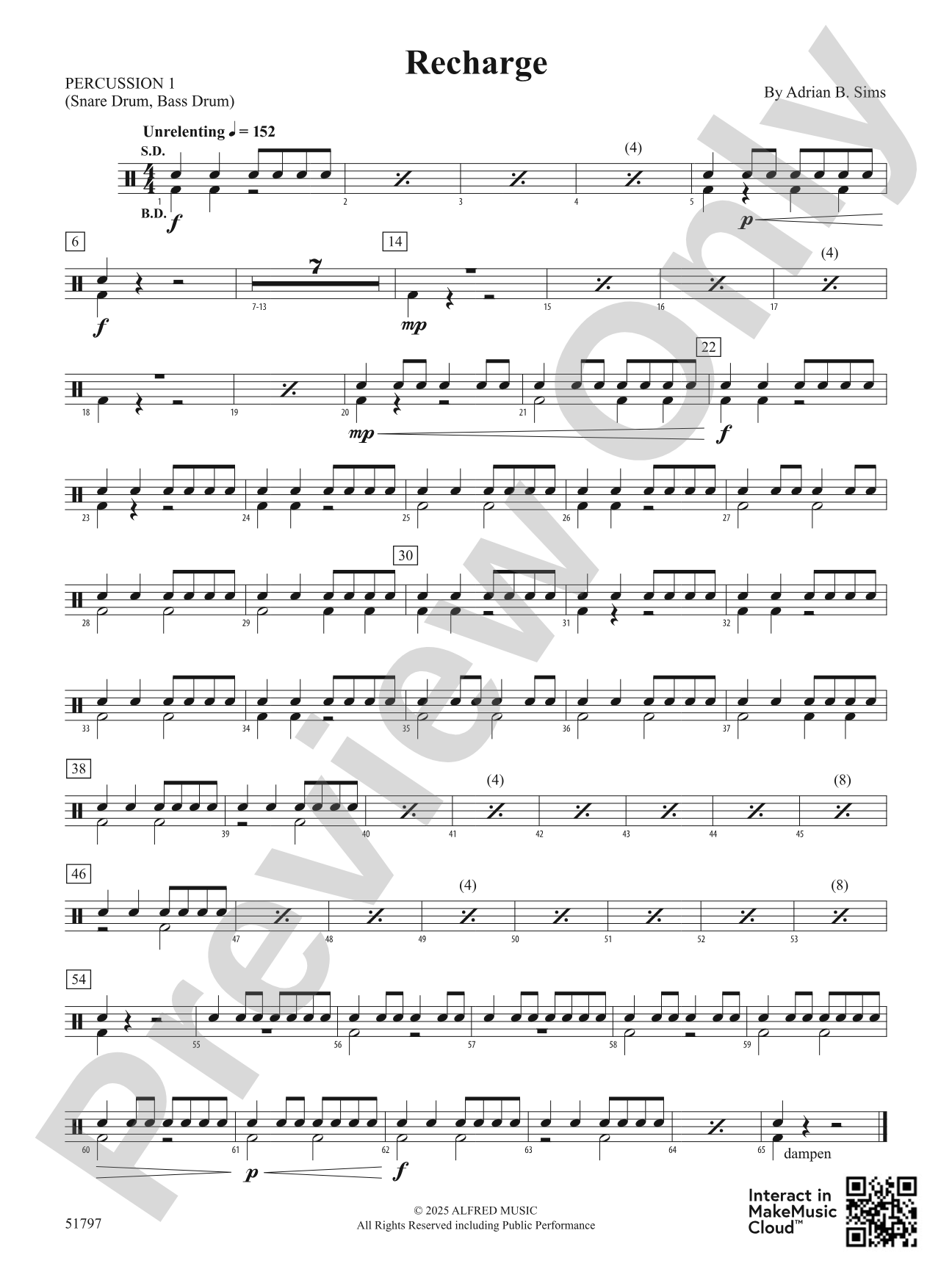 Recharge: 1st Percussion
