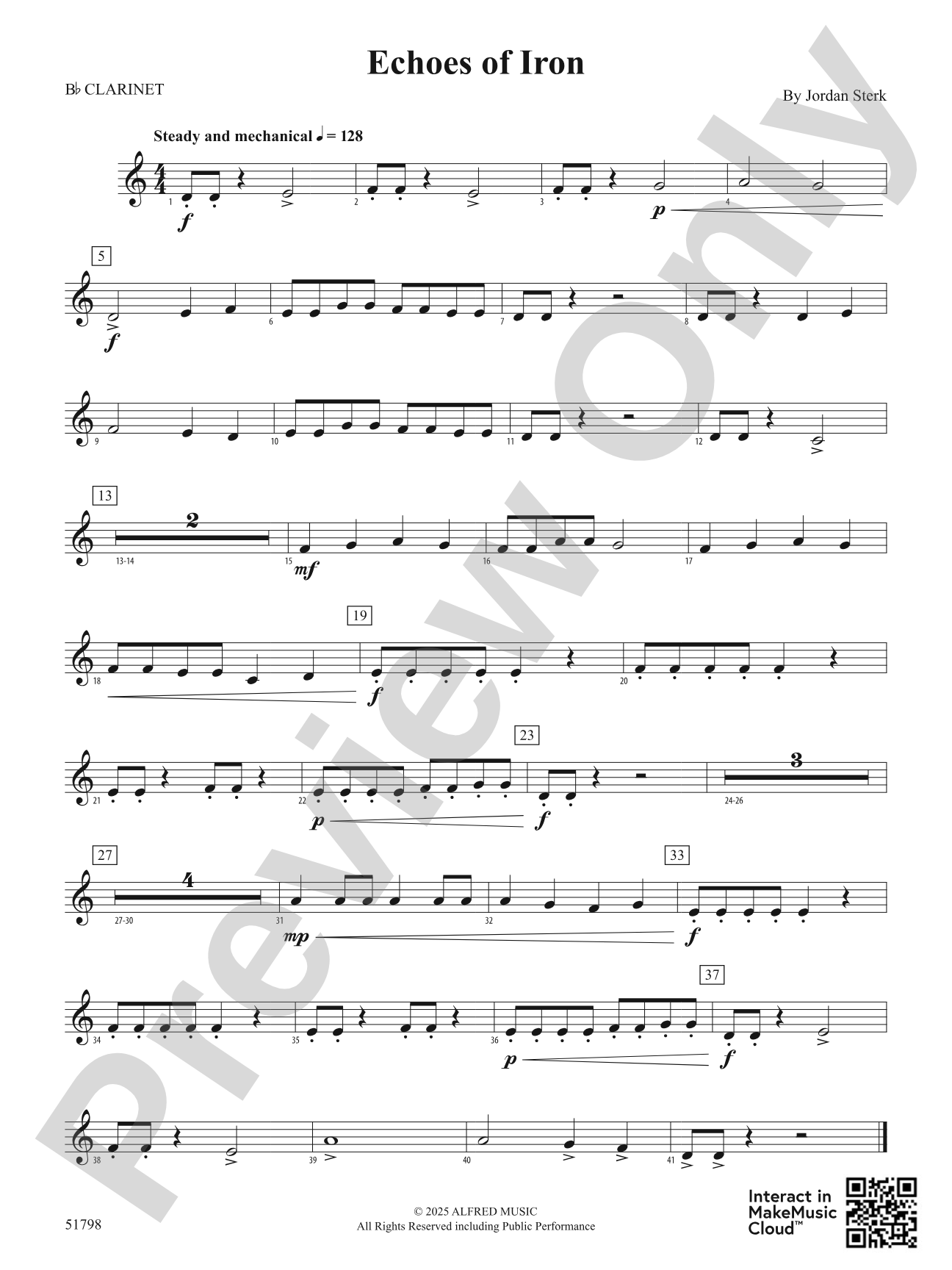 Echoes of Iron: 1st B-flat Clarinet