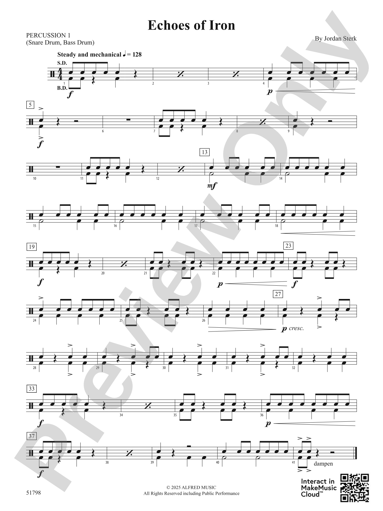 Echoes of Iron: 1st Percussion