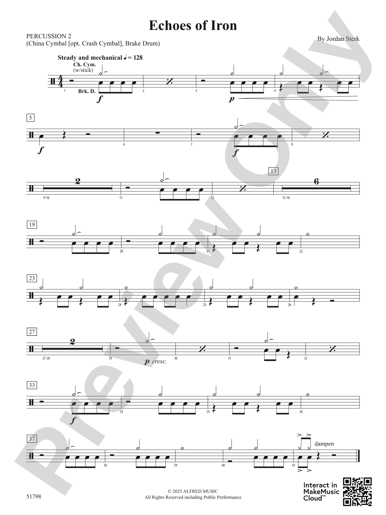 Echoes of Iron: 2nd Percussion