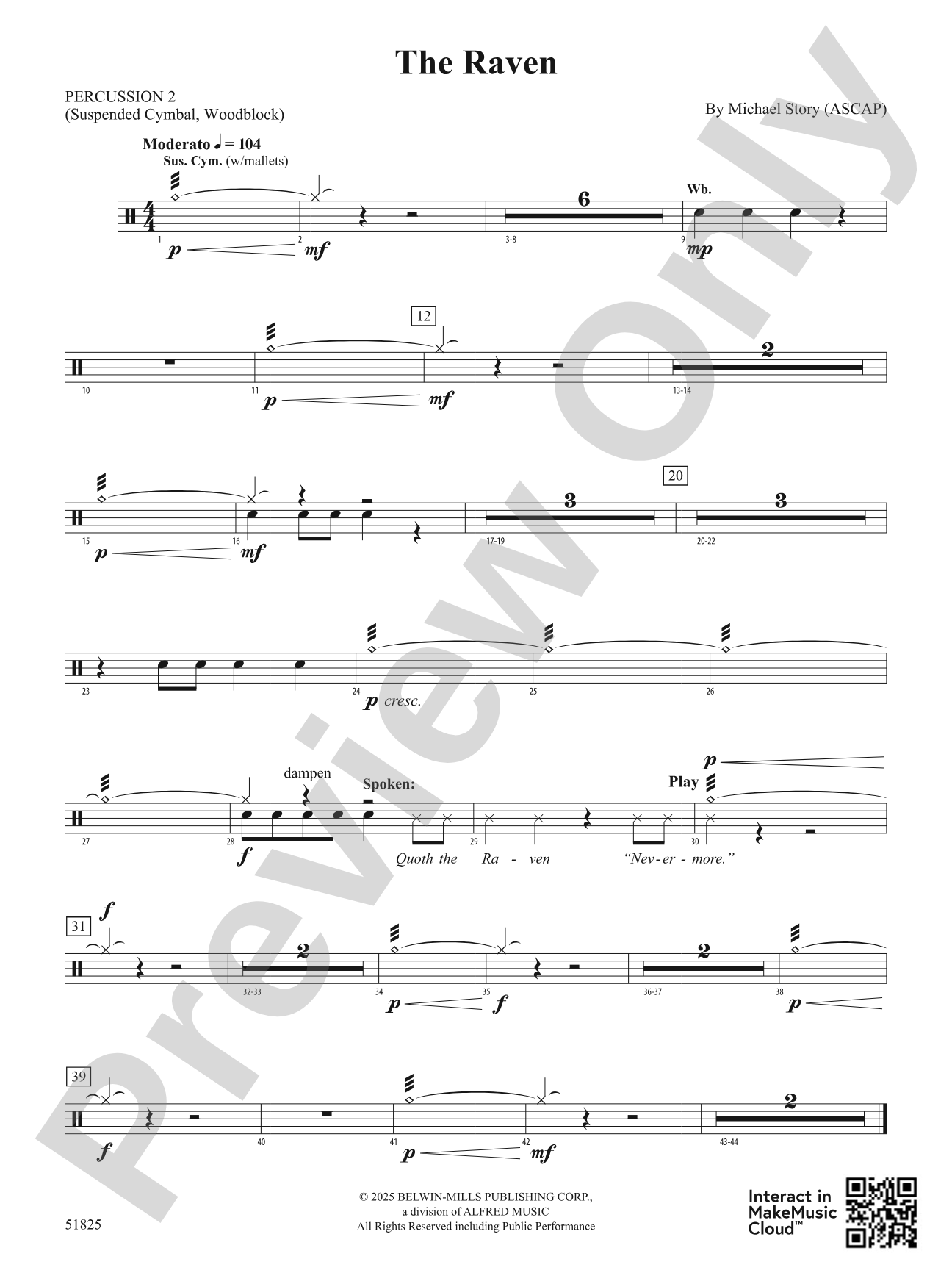 The Raven: 2nd Percussion