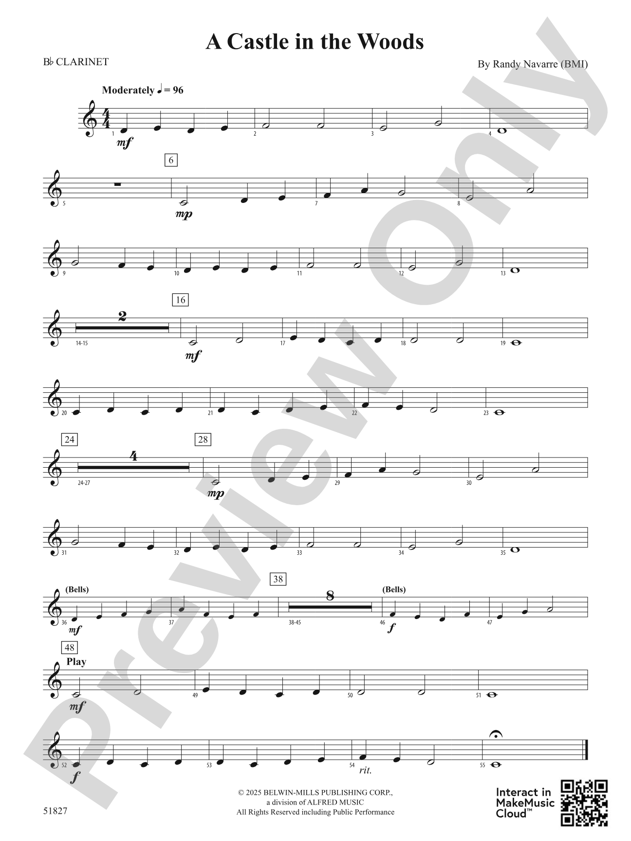 A Castle in the Woods: 1st B-flat Clarinet