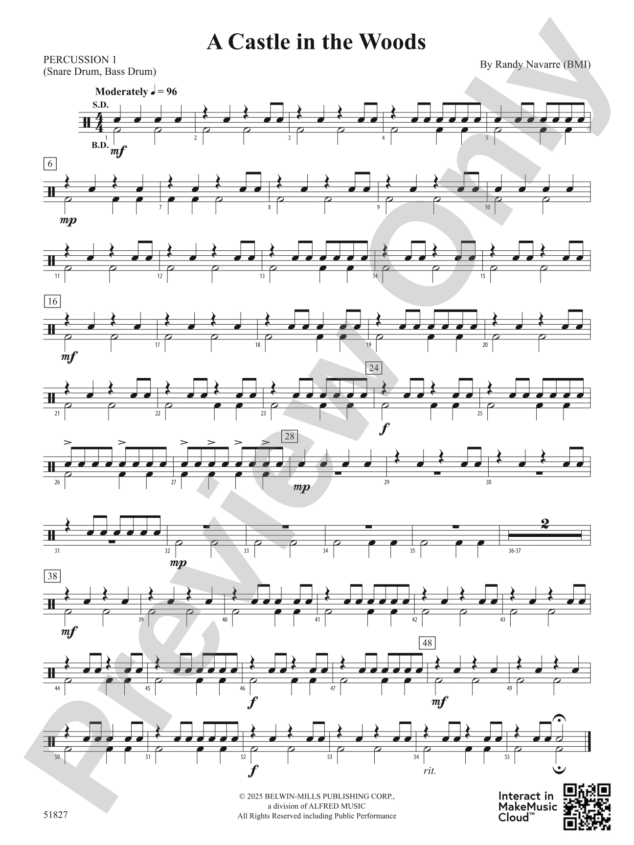 A Castle in the Woods: 1st Percussion