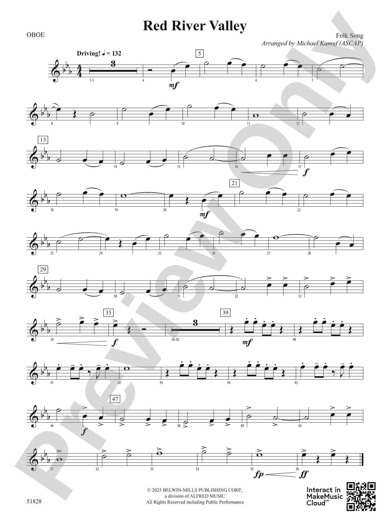 Red River Valley: Oboe