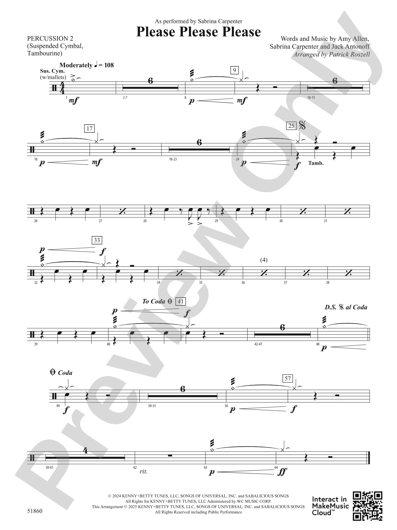 Please Please Please: 2nd Percussion