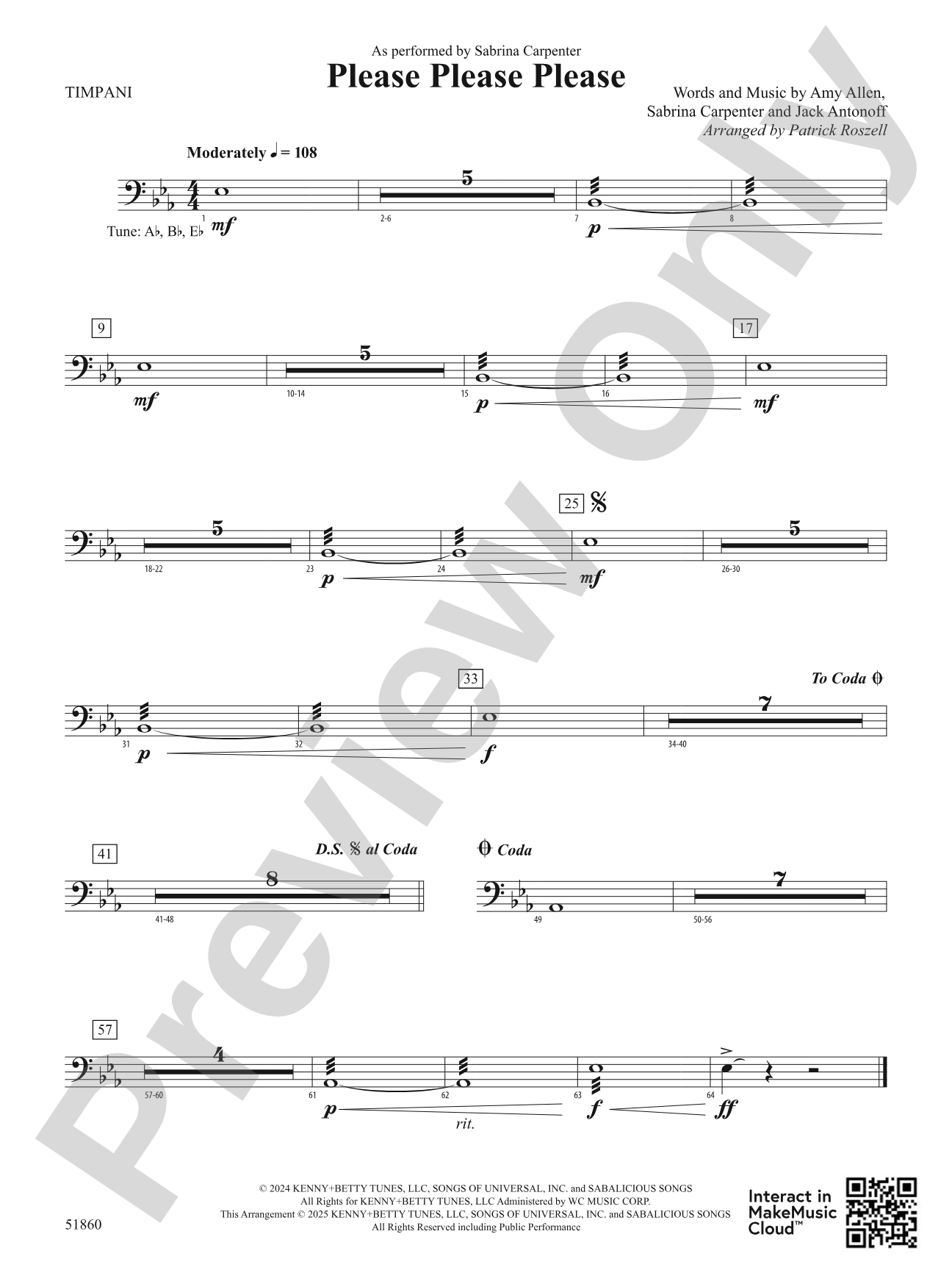 Please Please Please: Timpani