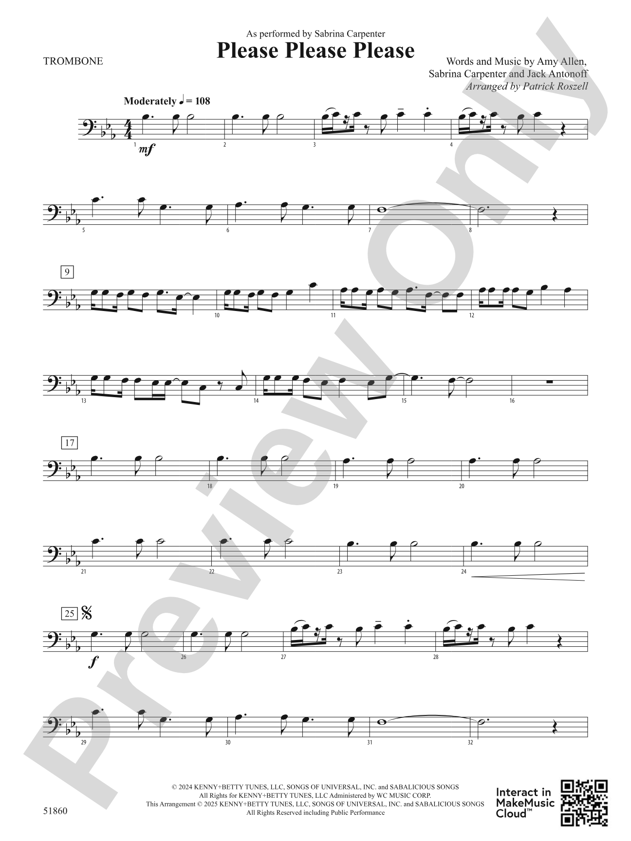 Please Please Please: 1st Trombone
