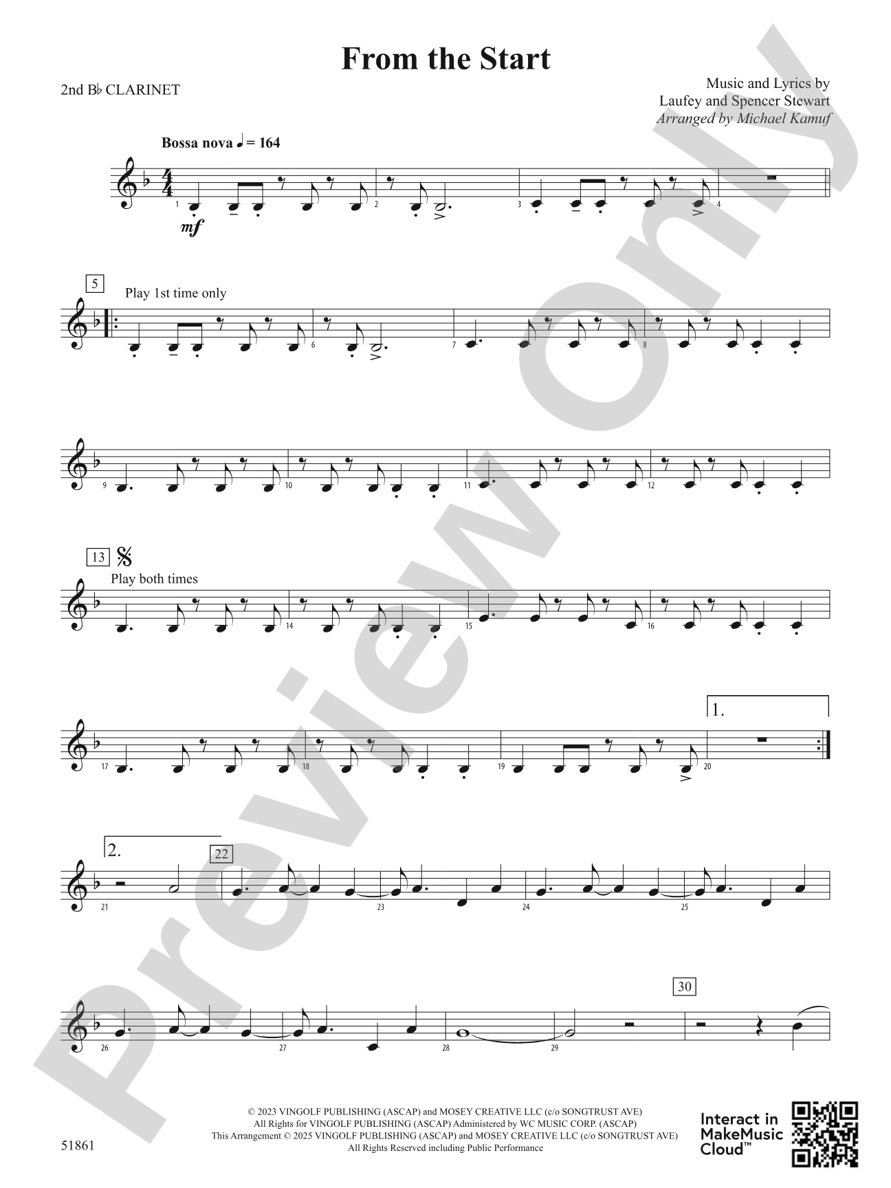 From the Start: 2nd B-flat Clarinet
