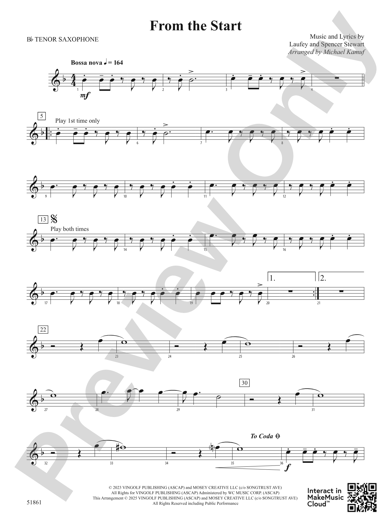 From the Start: B-flat Tenor Saxophone