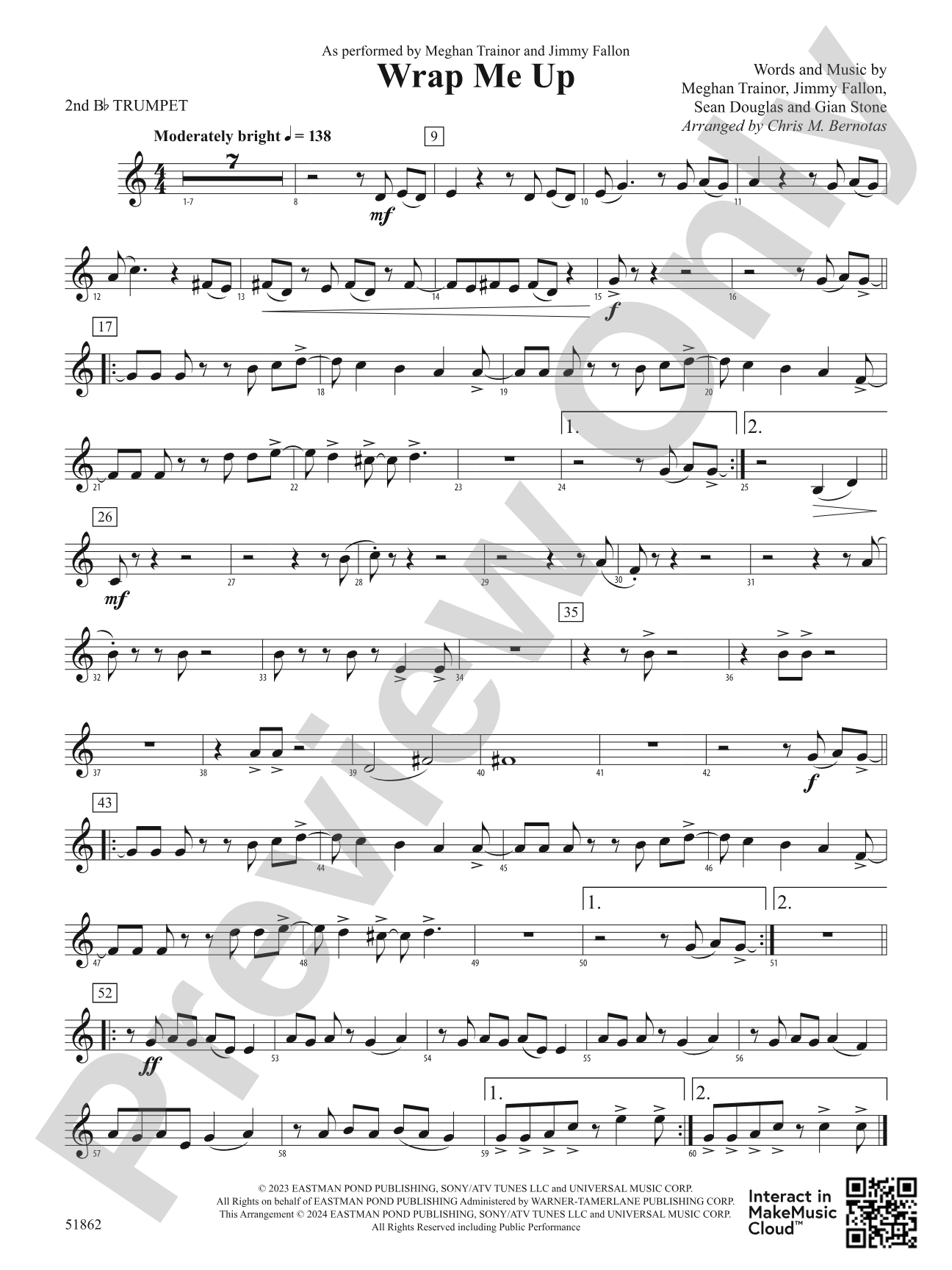 Wrap Me Up: 2nd B-flat Trumpet