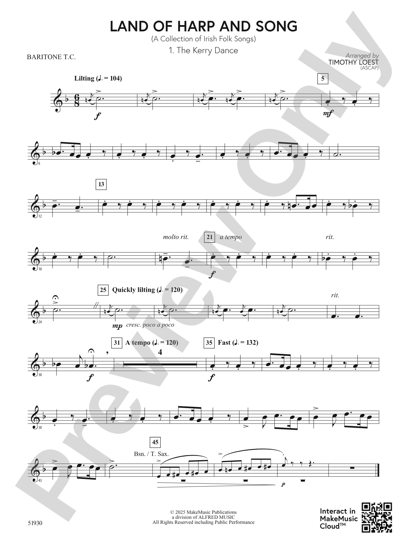 Land of Harp and Song: Baritone T.C.