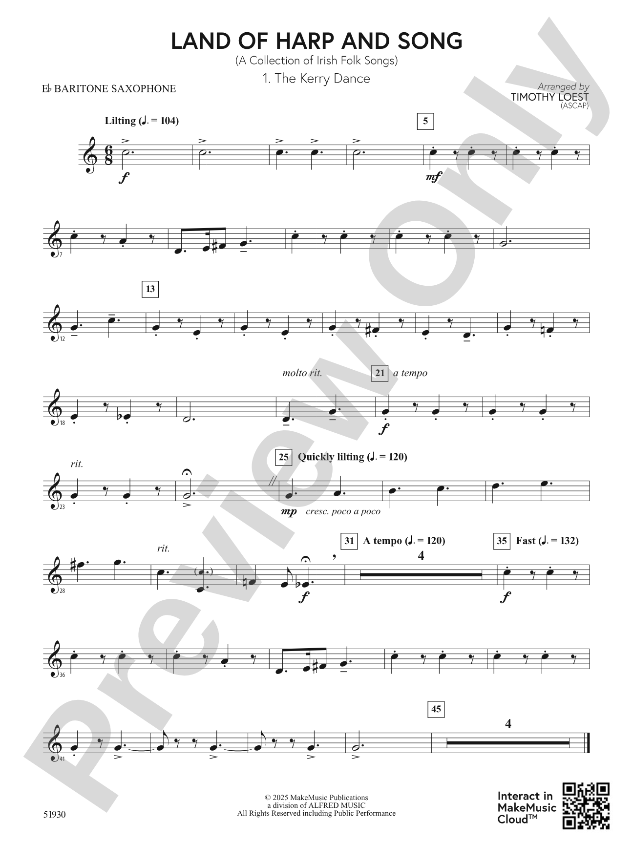 Land of Harp and Song: E-flat Baritone Saxophone