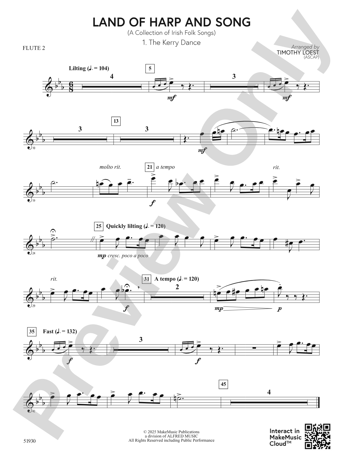 Land of Harp and Song: 2nd Flute