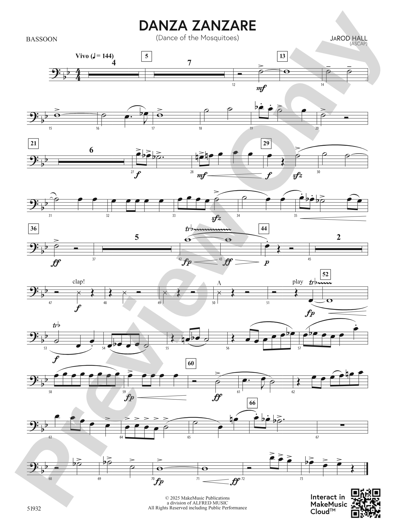 Danza Zanzare: Bassoon